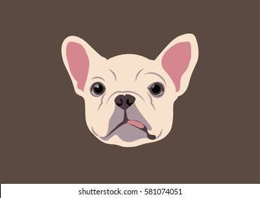 Vector illustration portraying the cuteness of a French Bulldog's hunger. An adorable and relatable scene for dog enthusiasts.