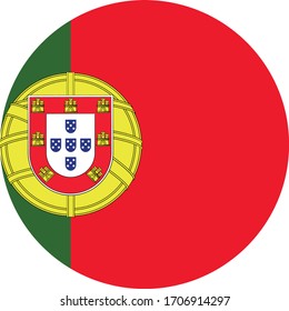 vector illustration of Portugal flag