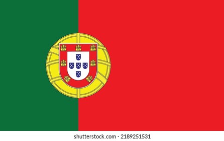 vector illustration of Portugal flag.