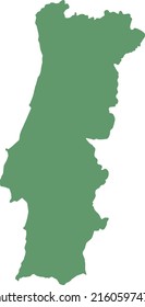 Vector Illustration of Portugal map