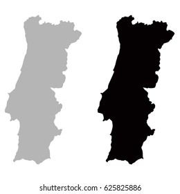 vector illustration of Portugal map
