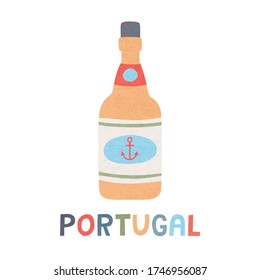 Vector illustration of portuguese porto.