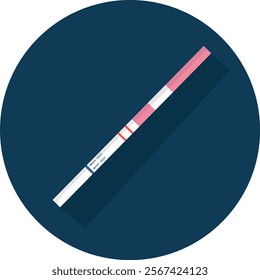 Vector illustration of a positive pregnancy test