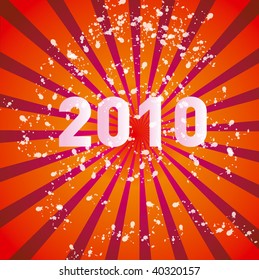 Vector illustration of postcard to a new year
