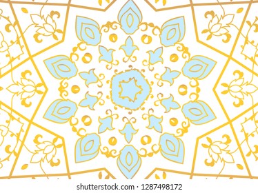 Vector illustration poster Arabic, flowers, ornaments pattern. Use for birthday cards, Happy Wedding day, Ramadan Kareem and other decorations invitations