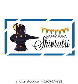 Vector Illustration Of Poster Or Banner Background for Happy Maha Shivratri.