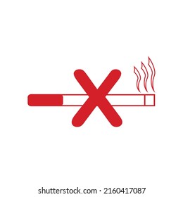 Vector illustration, poster or banner or icon for world no tobacco day.