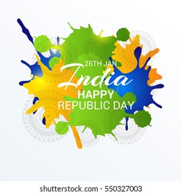 Vector illustration of a poster or banner for indian republic day.
