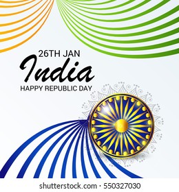 Vector illustration of a poster or banner for indian republic day.