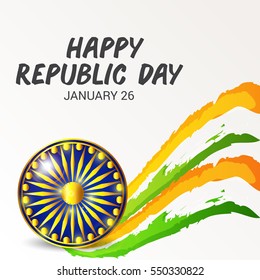 Vector illustration of a poster or banner for indian republic day.