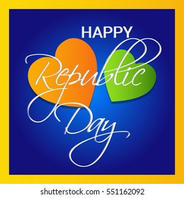 Vector illustration of a poster or banner for indian republic day.