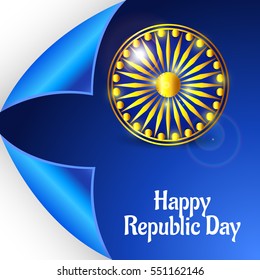 Vector illustration of a poster or banner for indian republic day.