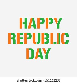 Vector illustration of a poster or banner for indian republic day.