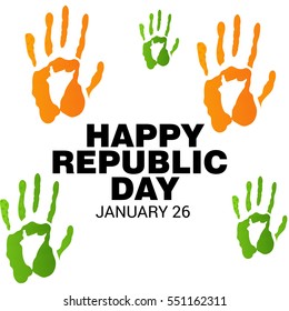 Vector illustration of a poster or banner for indian republic day.