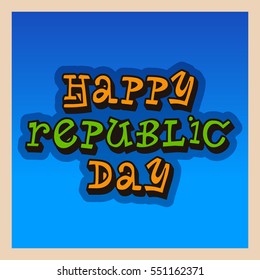 Vector illustration of a poster or banner for indian republic day.