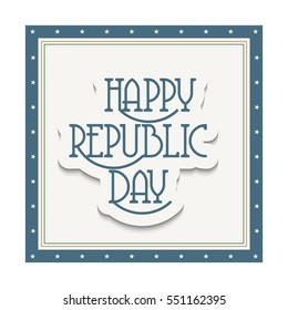 Vector illustration of a poster or banner for indian republic day.