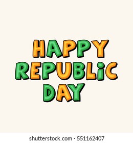 Vector illustration of a poster or banner for indian republic day.