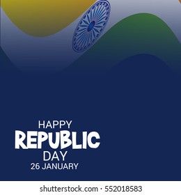 Vector illustration of a poster or banner for indian republic day.