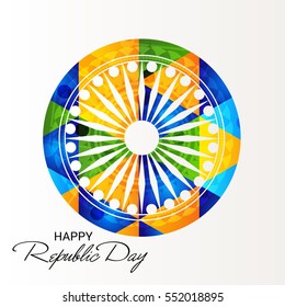 Vector illustration of a poster or banner for indian republic day.