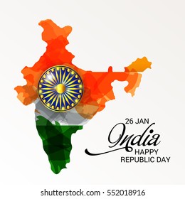 Vector illustration of a poster or banner for indian republic day.