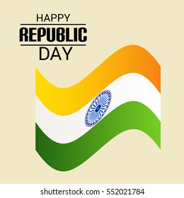 Vector illustration of a poster or banner for indian republic day.