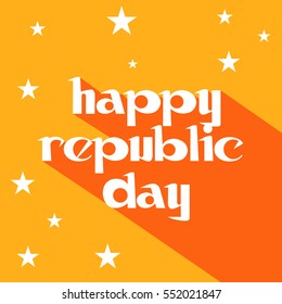 Vector illustration of a poster or banner for indian republic day.