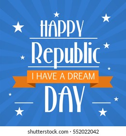 Vector illustration of a poster or banner for indian republic day.