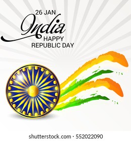 Vector illustration of a poster or banner for indian republic day.