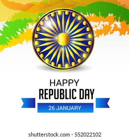 Vector illustration of a poster or banner for indian republic day.