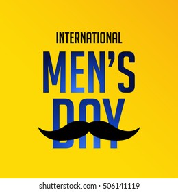 Vector illustration of a Poster or Banner For International Man's Day.