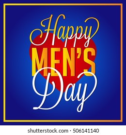 Vector illustration of a Poster or Banner For International Man's Day.