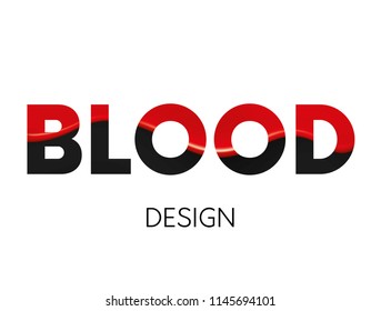 Vector illustration for a poster, greeting card or cover. Ready concept. Paint, blood or resin. Liquid. Volumetric background.