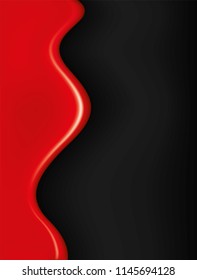 Vector illustration for a poster, greeting card or cover. Ready concept. Paint, blood or resin. Liquid. Volumetric background.