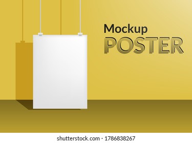 ilustración vectorial - Diseño de simulación de plantillas de afiches , concepto de marca publicitaria, fondo de maquillaje minimalista , folleto de pancartas realistas 3d