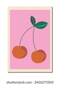 Vector illustration. Posters in trendy y2k style. Modern minimalist print. Perfect as a background pattern, textile design and home decor.