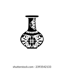 vector illustration pot ornament concept