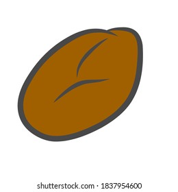 Ilustración vectorial del símbolo de papa con formas simples