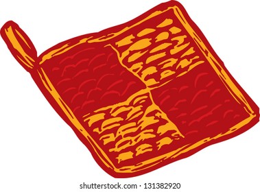 Vector illustration of potholder