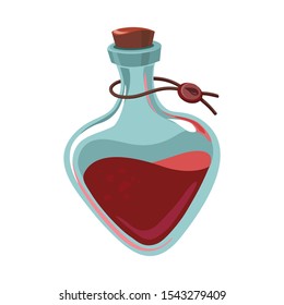 Vector illustration of potion and elixir icon. Graphic of potion and bottle vector icon for stock.