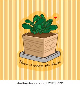 Vector Ilustración de la flor machacada sobre fondo blanco