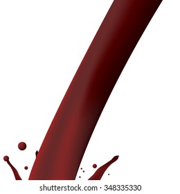 Vector Illustration of pour Blood