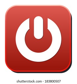 Vector illustration of power button