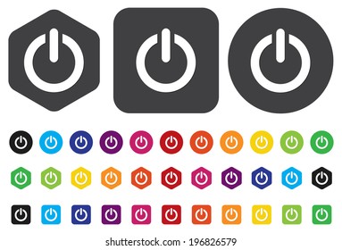 Vector illustration of power button