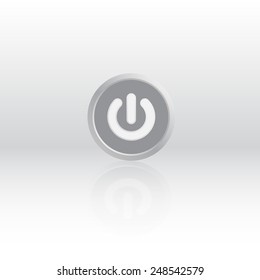 Vector illustration of power button