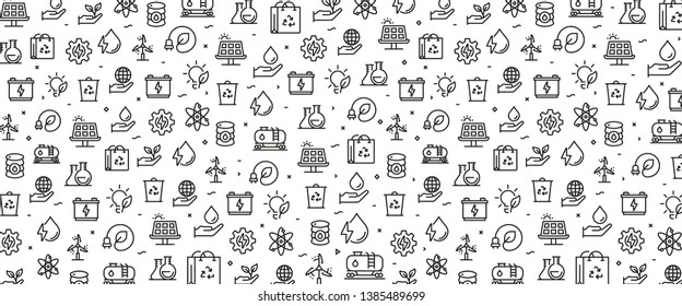 VECTOR ILLUSTRATION OF POWER AND ENERGY ICON CONCEPT