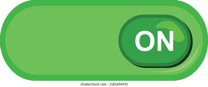 Vector illustration of a power on button