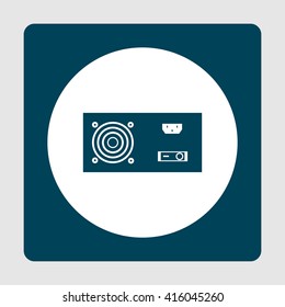 Vector illustration of power supply icon. Premium quality web icon.