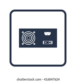Vector illustration of power supply icon. Premium quality web icon.