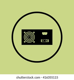 Vector illustration of power supply icon. Premium quality web icon.