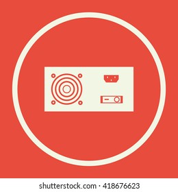 Vector illustration of power supply icon. Premium quality web icon.
